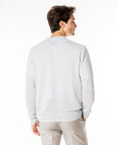 Light Grey Crew Neck Sweater 100% Linen