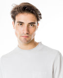 Light Grey Crew Neck Sweater 100% Linen