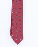 Dark Red Tie 100% Silk