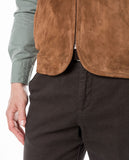 Dark Brown Vest 100% Leather