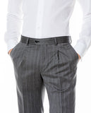 Dark Grey Formal Trousers 100% Flece wool