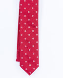 Corbata 100% Seda en Rojo Oscuro