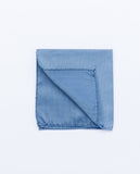Light Blue Pocket Squares 100% Silk