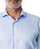 Camisa 100% Algodón en Azul Claro