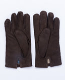 Dark Brown Gloves 100% Leather