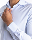 Camisa 100% Algodón en Azul Claro