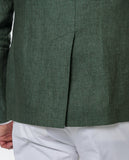 Casaco Casual 100% Linho em Verde Seco