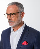 Casaco Casual 100% Linho em Azul Escuro