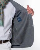 Casaco Casual 100% Linho em Cinzento