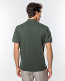 Dark Dry Green Short Sleeve Polo 100% Cotton