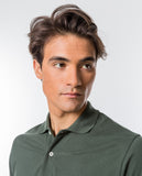 Dark Dry Green Short Sleeve Polo 100% Cotton