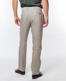 Light Beije Classic Trousers Regular 100% Linen