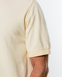 Light Yellow Short Sleeve Polo 100% Cotton