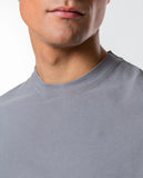 T-shirt 100% Algodão em Cinzento Claro