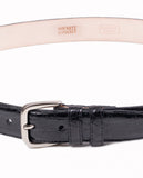 Black Classic Belt 100% Crocodile Leather