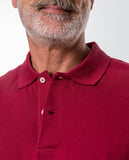 Dark Red Short Sleeve Polo 100% Cotton