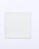 White Pocket Squares 100% Silk