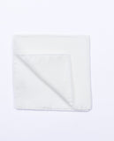 White Pocket Squares 100% Silk