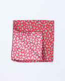 Pañuelo de bolsillo 100% Seda en Rojo