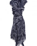 Bufanda 100% Modal en Azul Oscuro