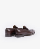 Mocassins 100% Pele em Castanho Escuro
