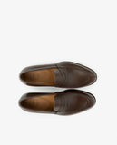 Mocassins 100% Pele em Castanho Escuro