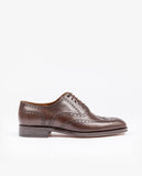 Dark Brown Brogues Shoes 100% Leather