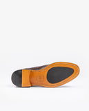 Sapatos Oxford 100% Pele em Castanho Escuro