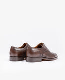 Sapatos Oxford 100% Pele em Castanho Escuro
