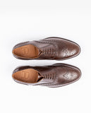 Sapatos Oxford 100% Pele em Castanho Escuro