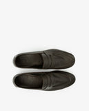 Sapatos Mocassins 100% Pele em Castanho Escuro