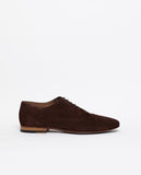 Sapatos Oxford Desportivos 100% Pele em Castanho Escuro