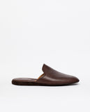Dark Brown Slippers 100% Leather