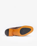 Sapatos Fivela 100% Pele em Castanho Escuro