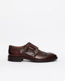 Dark Brown Monk Strap Shoes
