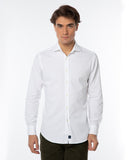 Camisa Casual 100% Algodão em Branco