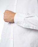 Camisa Casual 100% Algodón en Blanco