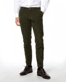 Pantalón Chino Regular en Verde Oscuro