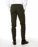 Pantalón Chino Regular en Verde Oscuro