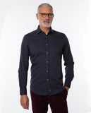 Dark Blue Casual Shirt 100% Cotton
