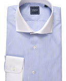 Camisa Clássica 100% Algodão em Azul Claro