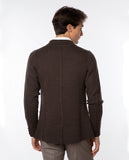 Dark Brown Cardigan 100% Merino Wool