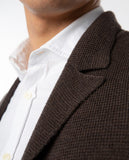 Dark Brown Cardigan 100% Merino Wool