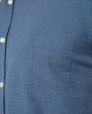 Dark Blue Casual Shirt 100% Cotton