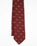 Dark Bordeaux Tie 100% Wool