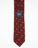 Dark Bordeaux Tie 100% Wool