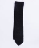 Black Knitted Tie 100% Cashmere