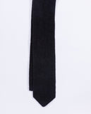 Black Knitted Tie 100% Cashmere