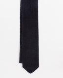 Dark Blue Knitted Tie 100% Cashmere