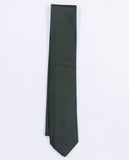 Corbata 100% Seda en Verde Oscuro